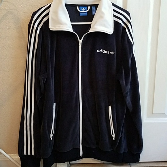 adidas velvet jacket black